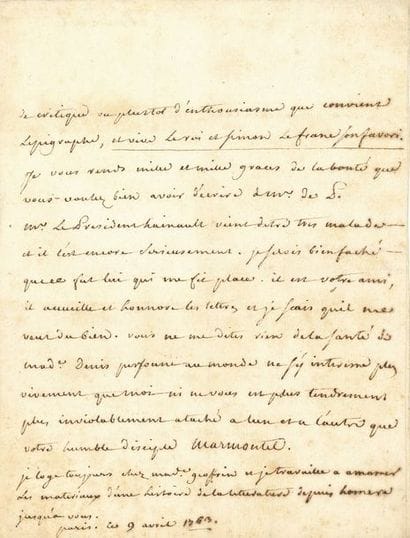 MARMONTEL Jean-François (1723-1799) poète,...