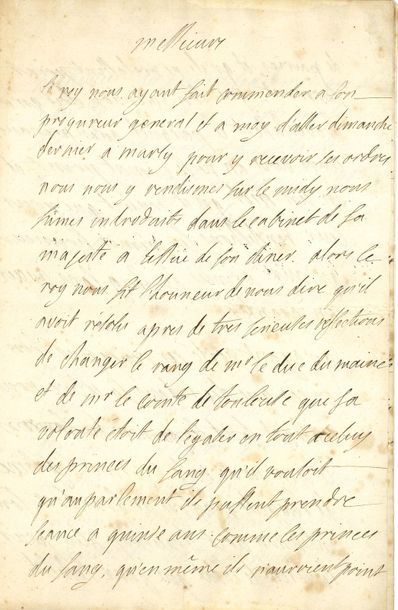 MESMES Jean-Antoine III de, comte d'AVAUX...