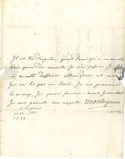 MONTESQUIEU Charles de Secondat, baron de...