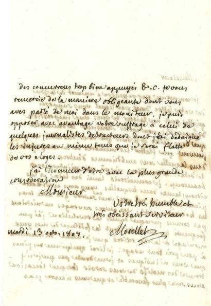 MORELLET André (1727-1819) abbé, littérateur...
