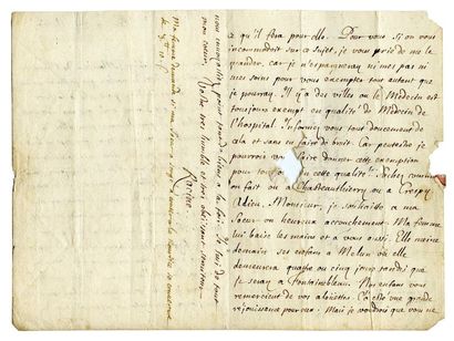 RACINE Jean (1639-1699) [AF 1672, 13e f].

L.A.S....