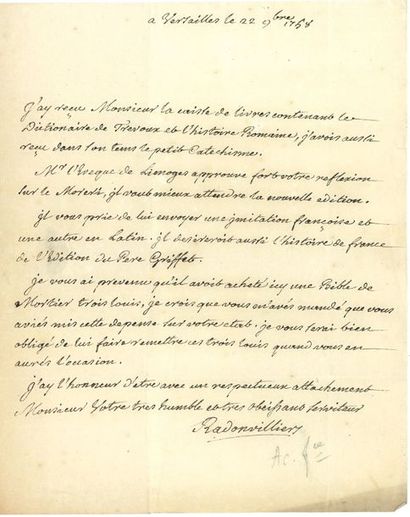 RADONVILLIERS Claude-François Lyzarde de...