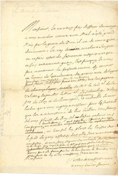 RICHELIEU Armand-Jean du Plessis, cardinal...