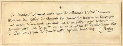 ROLLIN Charles (1661-1741) historien et pédagogue.

P.A.S....
