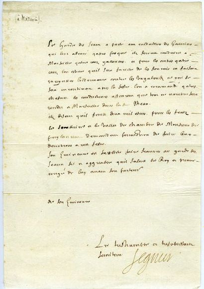 SÉGUIER Pierre (1588-1672) magistrat, Chancelier...