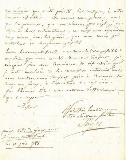 SIEYÈS Emmanuel-Joseph (1748-1836) abbé,...