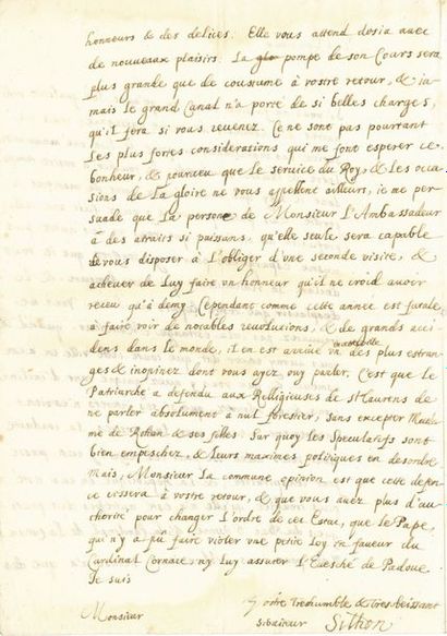 SILHON Jean de (1596 ?-1667) conseiller d'État,...