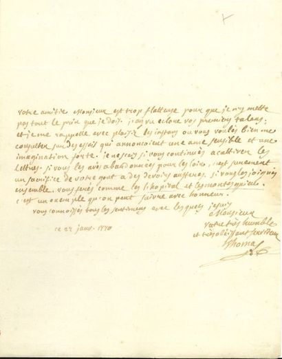 THOMAS Antoine-Léonard (1732- 1785) poète...