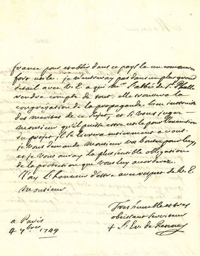 VAURÉAL Louis-Guy de Guérapin de (1688-1760)...
