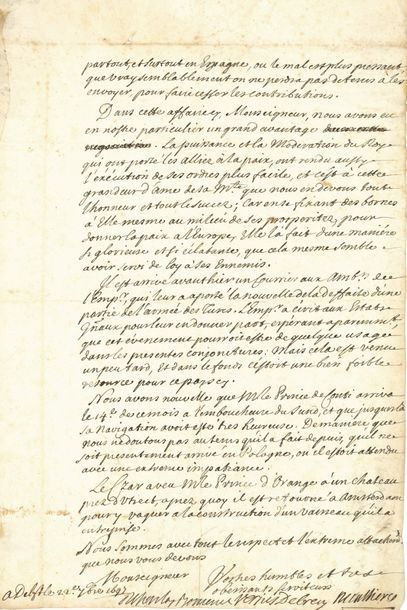 VERJUS Louis de (1629-1709) comte de CRÉCY,...