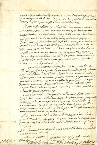 VERJUS Louis de (1629-1709) comte de CRÉCY,...