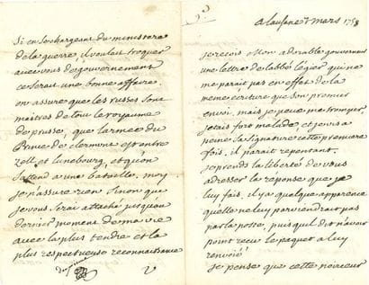 VOLTAIRE (1694-1778) [AF 1746, 33e f].

L.A.S....