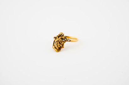 Bague rose en ors de trois tons (750) 

Poids...