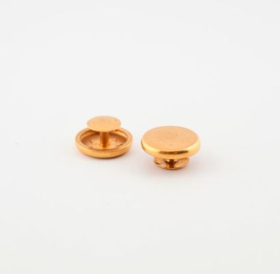 Paire de boutons de manchette en or jaune...