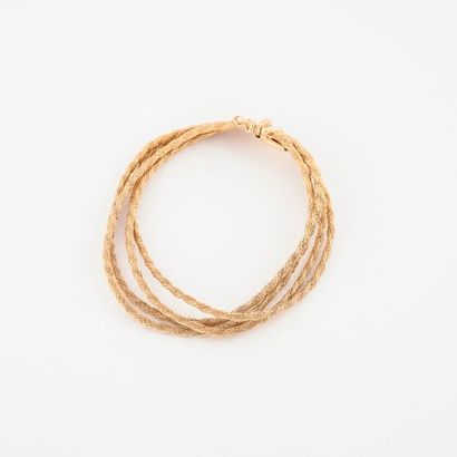 Bracelet à quatre rangs de maille filins...