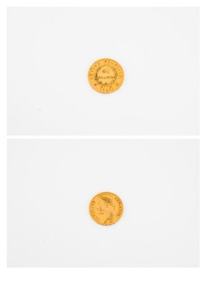 FRANCE 

Pièce de 40 francs or, Napoléon...