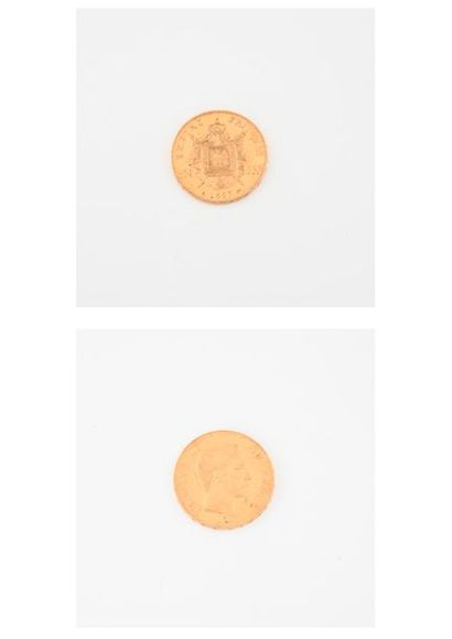 FRANCE 

Pièce de 100 francs or, Napoléon...