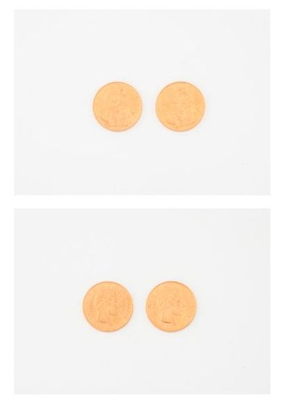 DANEMARK 

Deux pièces de 20 Kroner, Christian...
