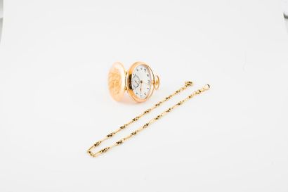 Montre de gousset en or jaune (750).

Couvercle...