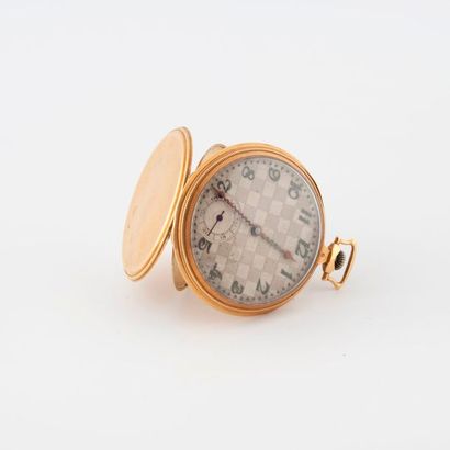 Montre de gousset en or jaune (750).

Couvercle...