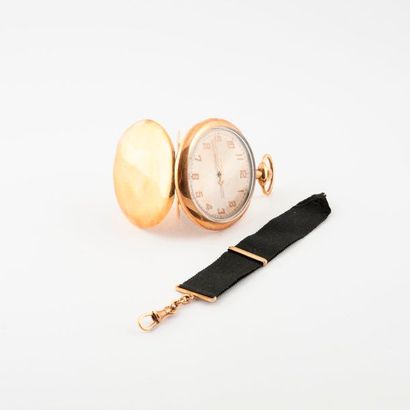 Montre de gousset en or jaune (750).

Couvercle...