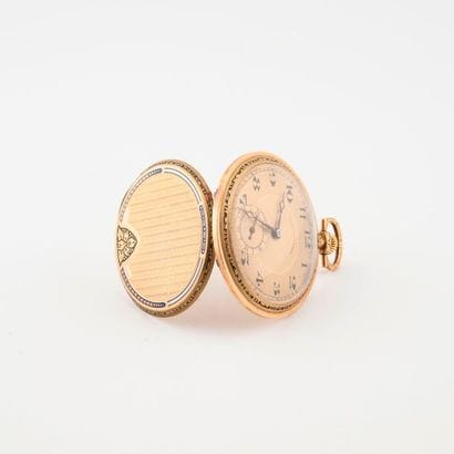 Montre de gousset chronomètre en or jaune...