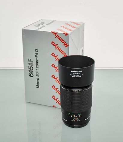 Objectif AF 4/120 mm D macro MF Mamiya. 

Très...