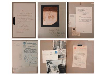 Album contenant des lettres et cartes postales...