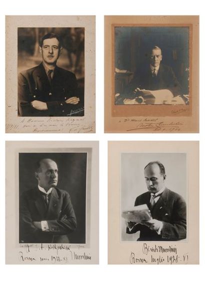 HOMMES POLTIQUES

Lot de 5 tirages photographiques...