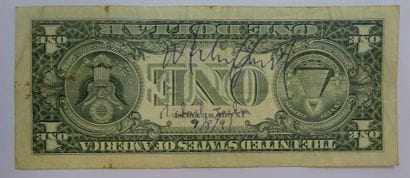 JACKSON, Mickael

Autographe sur un billet...