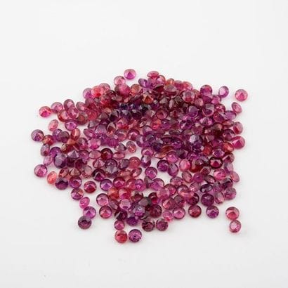 Set of pink sapphires, some treated, or pink...