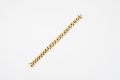 Articulated bracelet in yellow gold (750)...