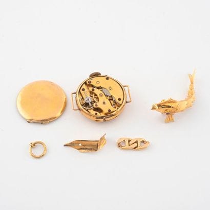 Batch of gold debris. 

Total net weight:...