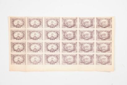 MONACO 

Board containing 24 bills of 50...
