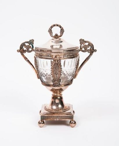 Hollow silver (950) mount jam maker formed...