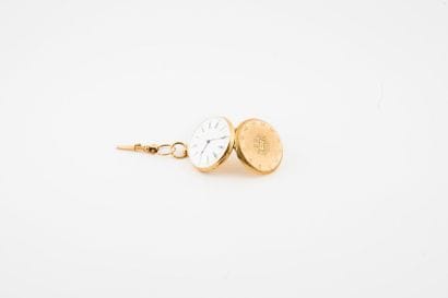 Yellow gold (750) collar watch.

Back cover...