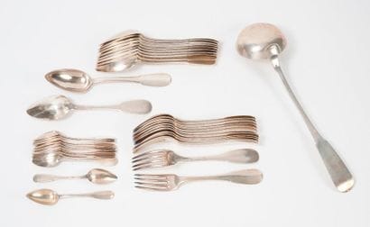 Part of a silver housewife (950), uniplat...