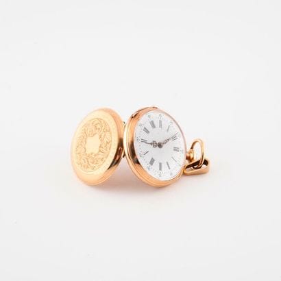 Yellow gold (750) collar watch.

Back cover...