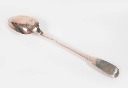 Grande cuillère à ragout ou à pot en argent...