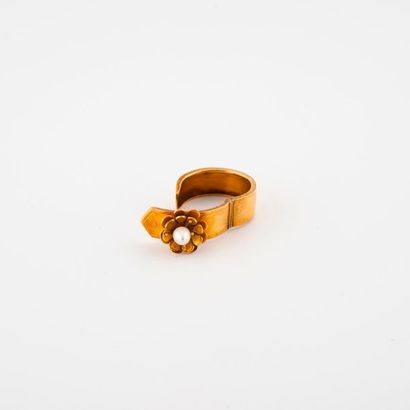Bague bandeau, ouvrante, en or jaune (750)...
