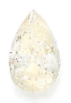Diamant taille poire ancienne sur papier.
Poids:...