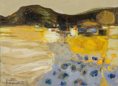 HEMCHET, paysage, huile sur toile, signée...