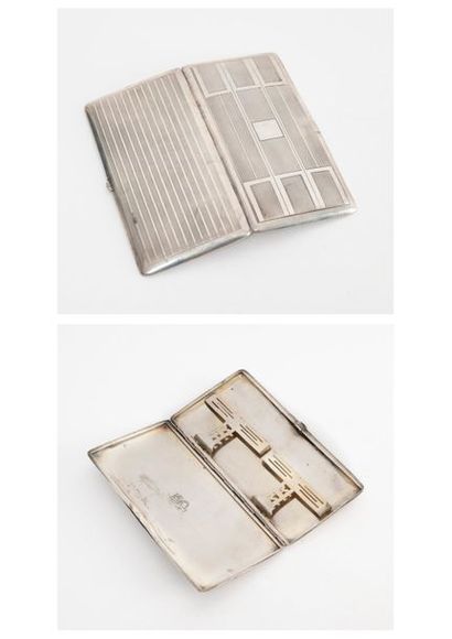Étui à cigarettes en argent (800) à décor...