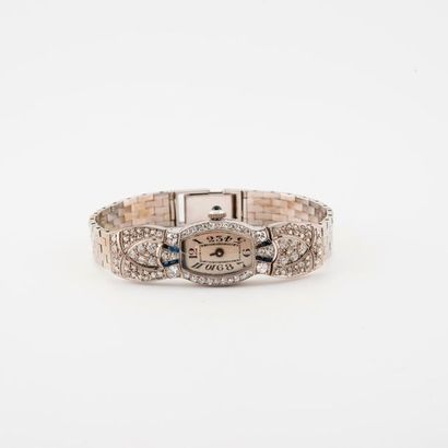 Montre bracelet de dame. 

Boîtier et attaches...