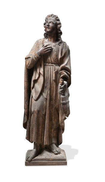 STATUE en chêne décapé
Saint Jacques (Jacques...