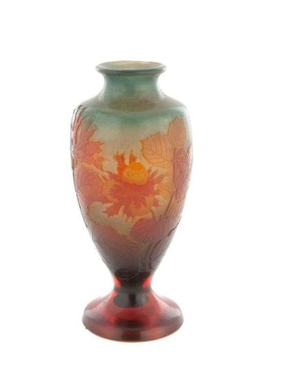 ÉTABLISSEMENTS GALLÉ
Vase balustre sur piédouche.
Epreuve...