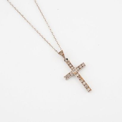 Chain in white gold (750) and platinum (850)...