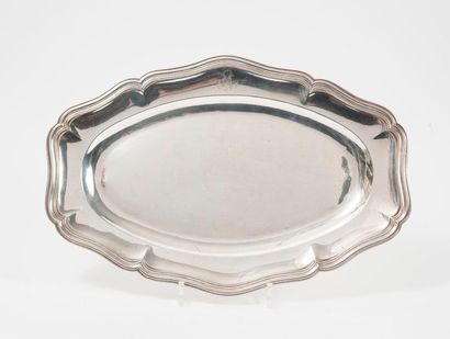 CARDEILHAC,

Oval silver platter (950) with...