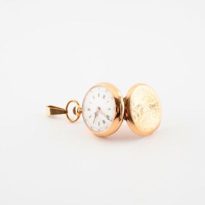Yellow gold collar watch (750).

Back cover...