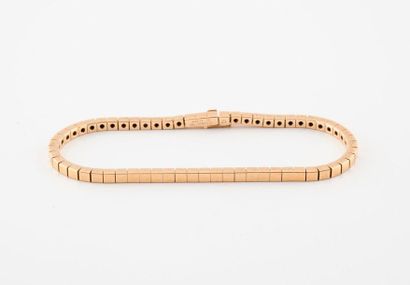 CARTIER
Bracelet ligne articulé en or jaune...